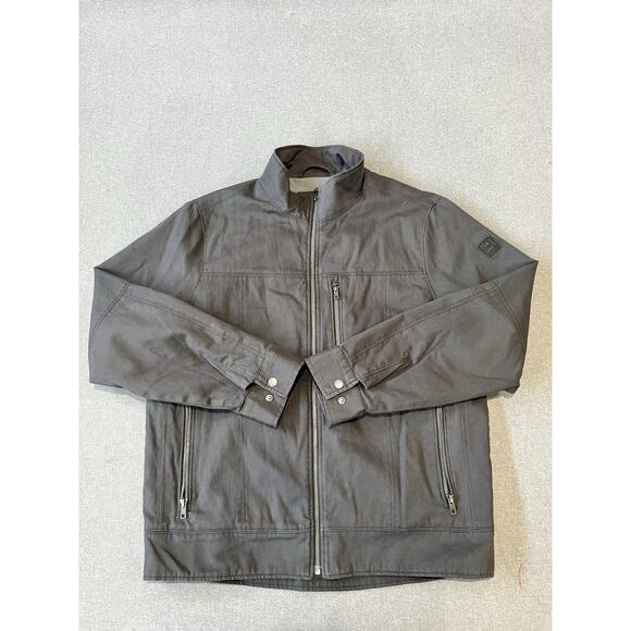 Overland Gray Heavy duty workers Jacket Sz Med - Picture 1 of 8
